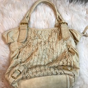 Off white purse (charming Charlie)